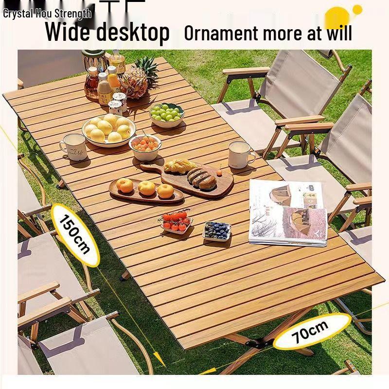 Tragbares Outdoor-Klapp-Campingtisch- und Stuhlset