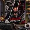 Wall Hanging Tapestry Lewis Hamilton Print Cloth for Living Room Bedroom Home Decor