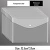 Waterproof A4 Plastic Document Bag with Snap Closure - Transparent, Thickened for File Storage and Organization