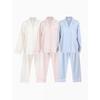 Lunaluz Women S Long Sleeve pajamaS Collar Jeanne  3c 