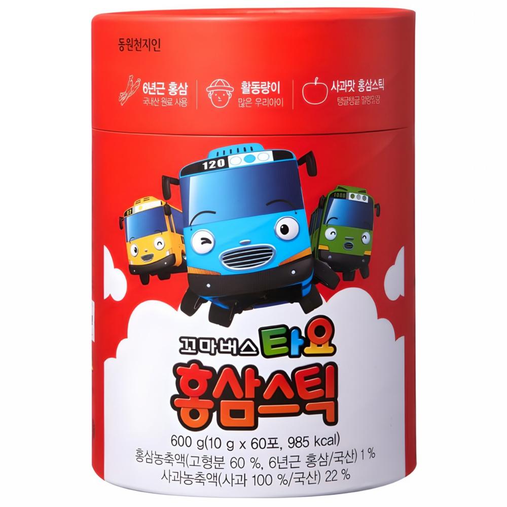 Cheonjiin Little Bus Tayo Red Ginseng Stick 600g 1 Pcs