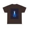 Bigfoot Aliens UFO Abduction T-Shirt UFO Mashup Sasquatch Meets ET's Weird Alien