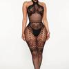 Hot Crotchless Hollow Out Full Body Stockings Porn Bold Costume Adult Lingerie Erotic Tights Teddy Sex Doll Women's Underwear