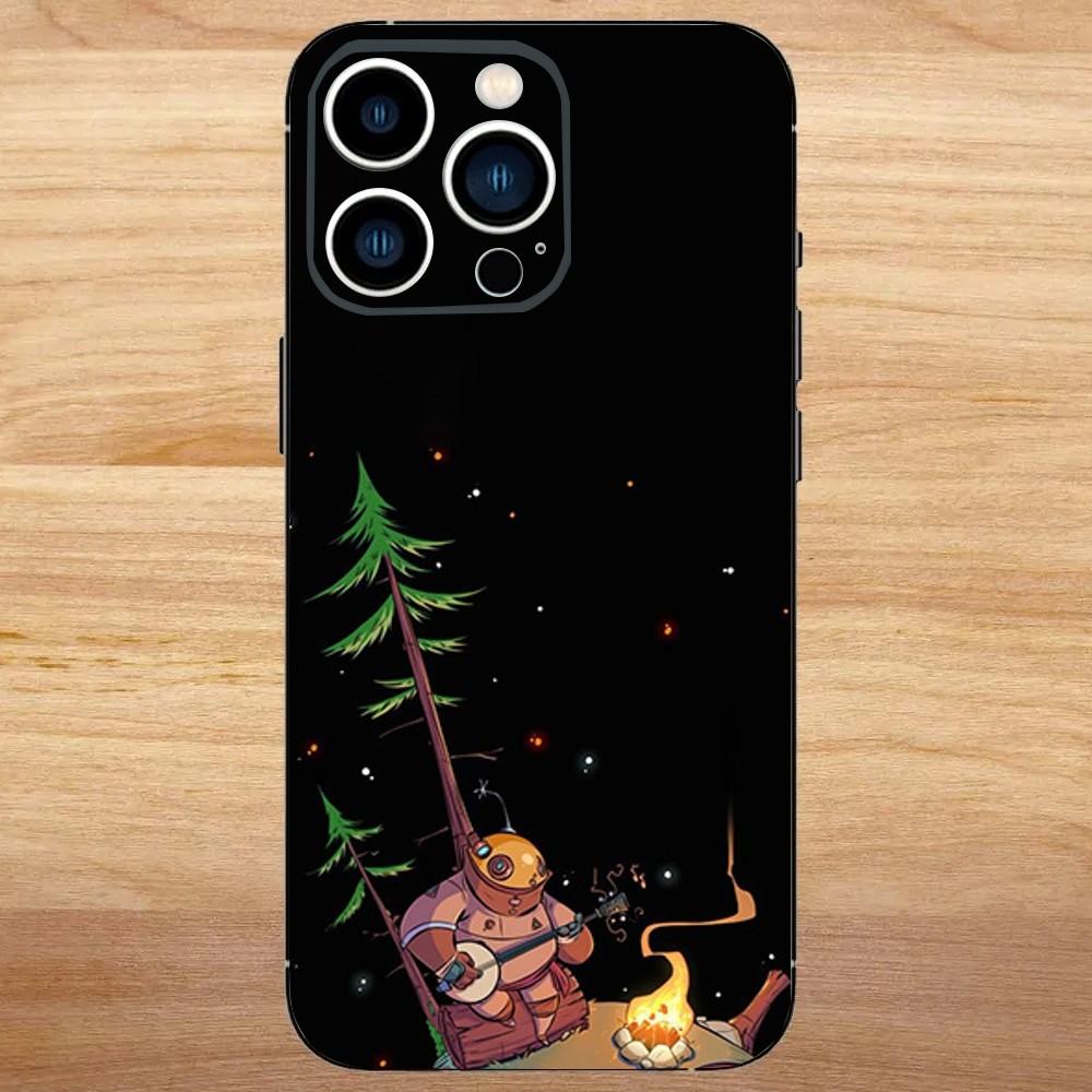 Outer Wilds Game Phone Case For iPhone 16,15,14,13,12,11,Mini,Pro,SE,MAX White Matte Shockproof Cover