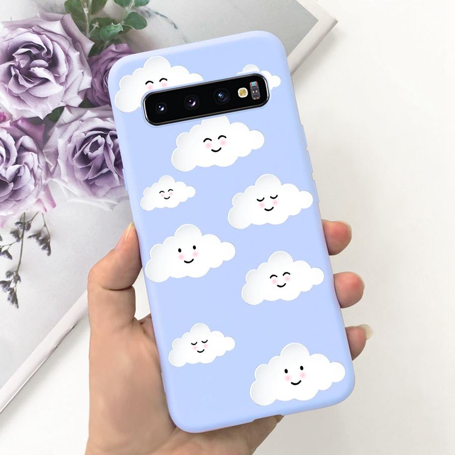 For Samsung S10 Plus SM-G975F Case Cute Dinosaur Duck Cartoon Soft Silicone Phone Cover For Samsung Galaxy S10 S10e G973F Bumper