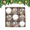 Christmas Ball Ornaments Set Multi Styles Not Easy To Deform Lightweight Ball Suitable for Holiday Wedding Party