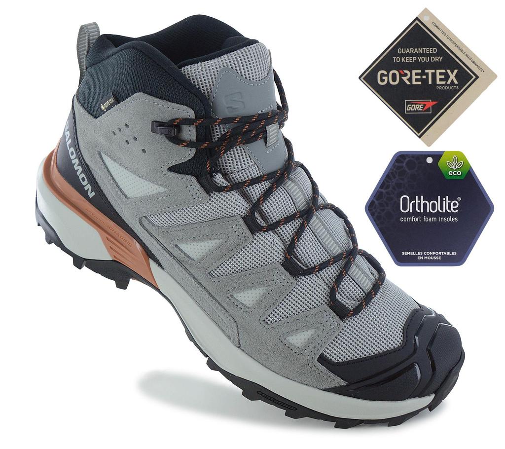 SALOMON X ULTRA 360 Leather Mid - GORE-TEX - Men's Hiking Boots Trekking Boots Grey 479796 ORIGINAL