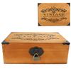 Holzkiste Vintage Desktop-Ablage Schmuck Make-up-Werkzeuge Aufbewahrungsbox mit Schloss