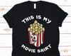 This Is My Movie Shirt, Movies, Vintage Movie, Popcorn Lover, Popcorn Party, Popcorn Birthday, Movie Lover Shirt