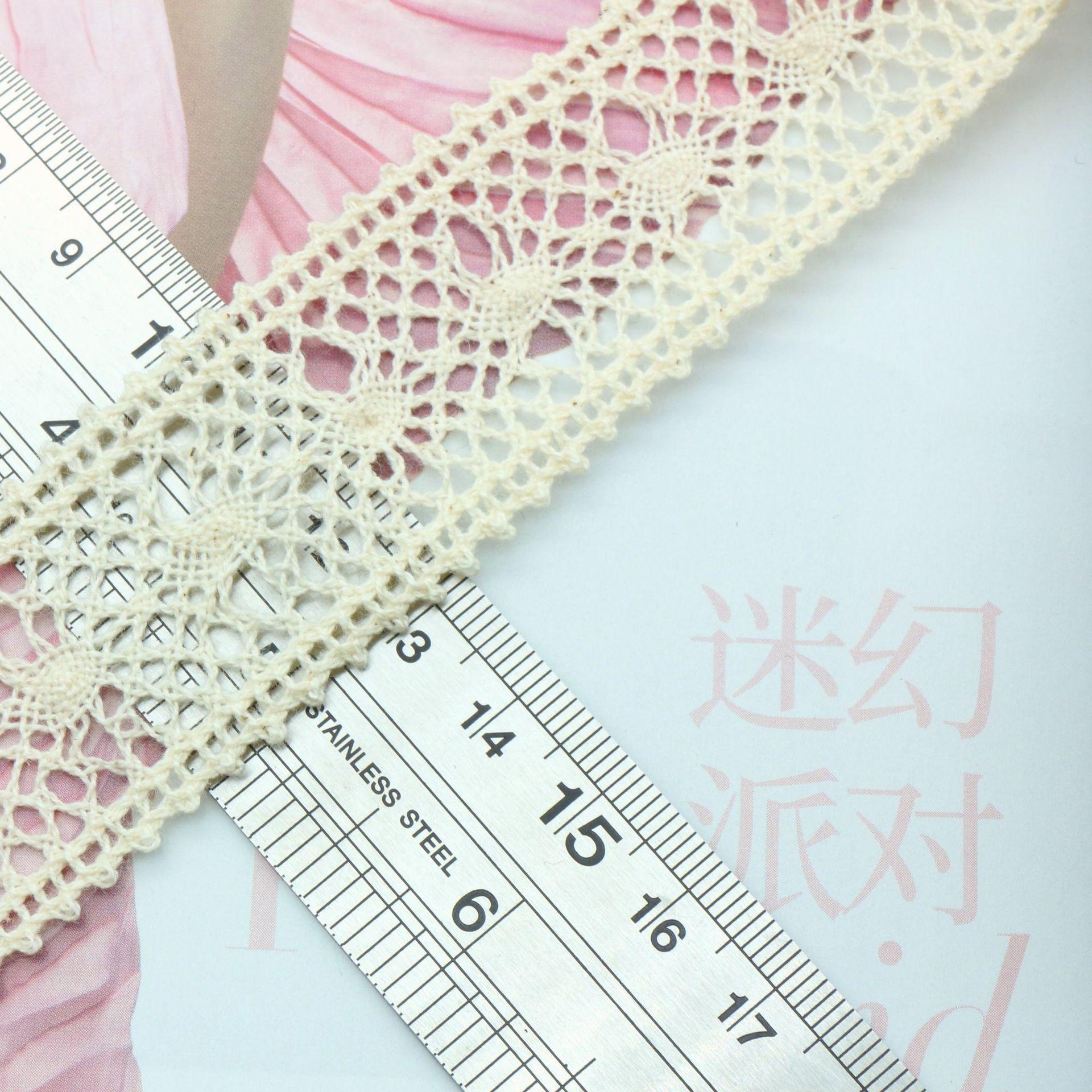 

Хлопковая нить Кружевные аксессуары DIY Ручная работа Ткань для одежды Материалы Ткань для дивана Шляпы Постельное белье Занавески W067