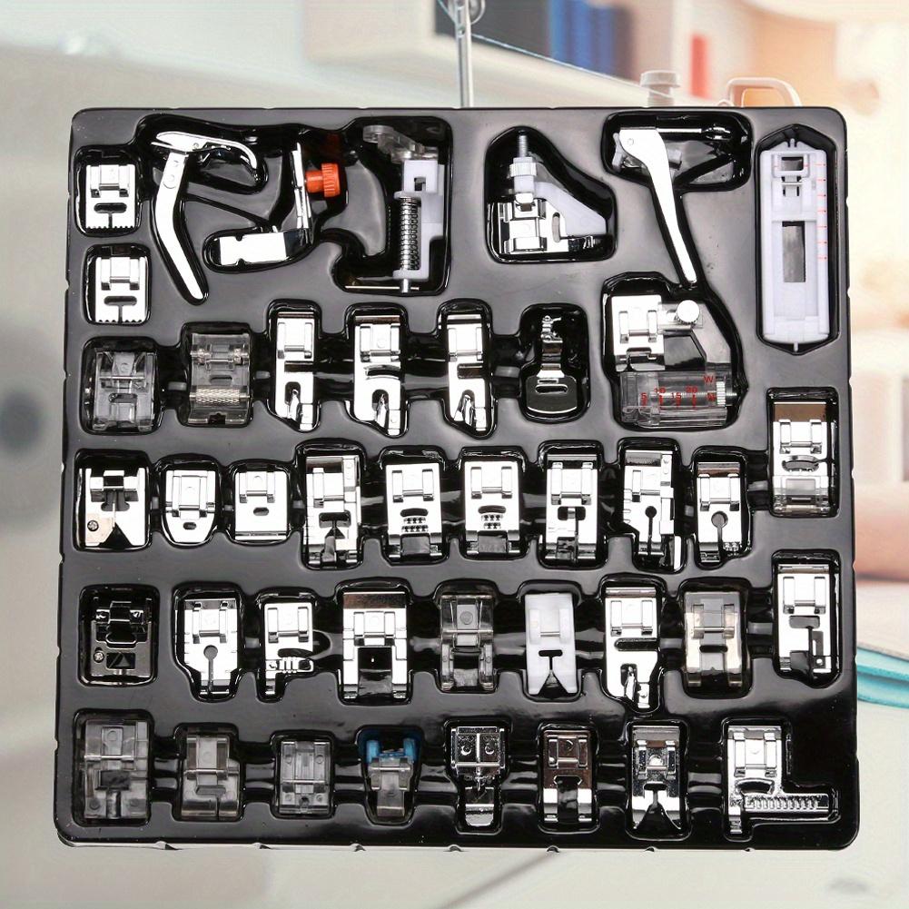 

42pcs Sewing Machine Presser Foot Set Includes Stitch Guide, Zipper, Quilting & Embroidery Feet 42pcs