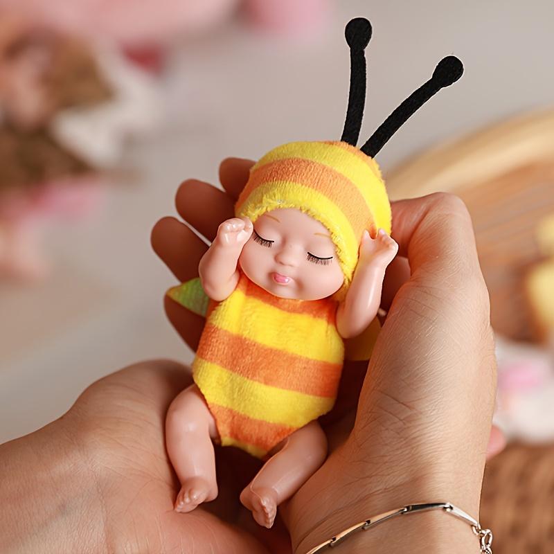 1pc Mini Reborn Animal Doll, Realistic Doll, Cute Animal Doll,Bear, Giraffe, Little Tiger, Little Rabbit Sleeping Doll Toy,