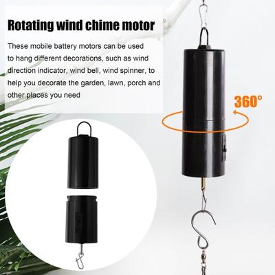 Accessorio per decorazioni da giardino, campanello a vento multiuso, resistente, facile da appendere, alimentato a batteria