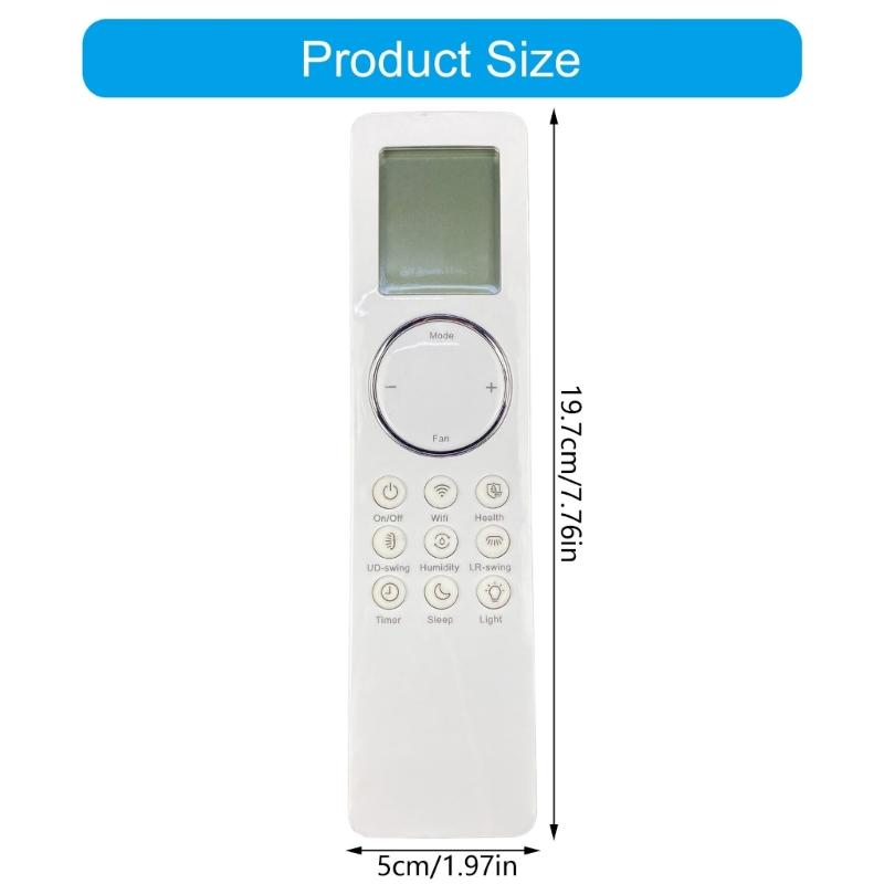 Ergonomic Air Conditioning Remote Controller For YBE1F Durability ABS Construction Long Ranges