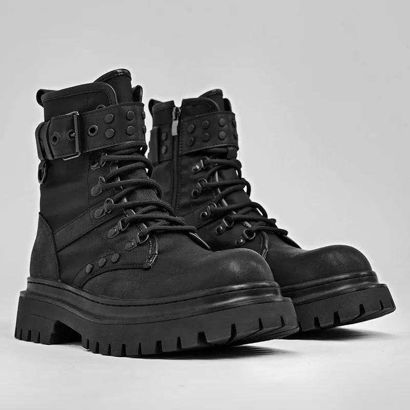 Men`s Autumn Retro British Style Black