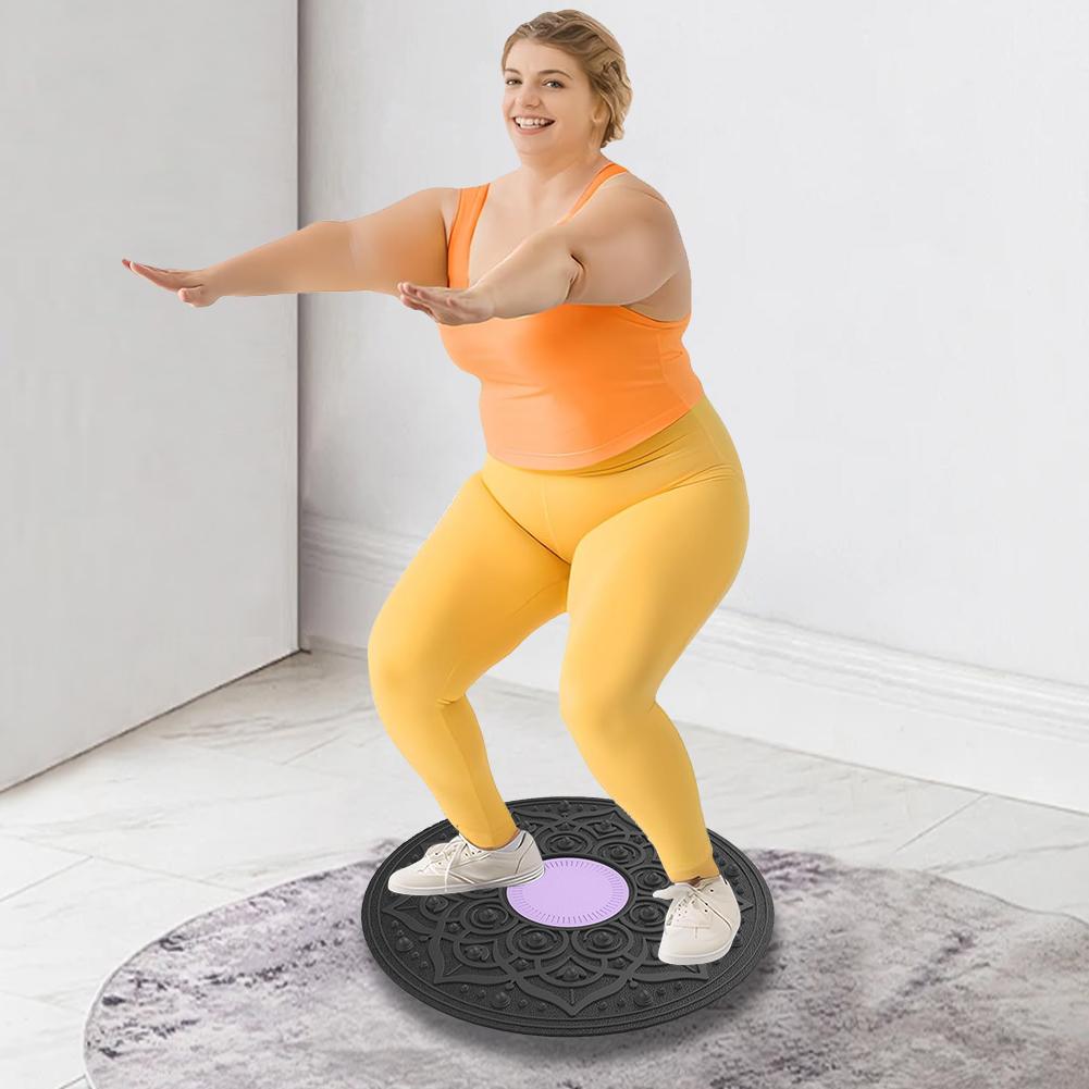 1pc Wobble Balance Board Non-slip Yoga Swing Balance Board Portable Balance Trainer Stability Board for Full Body Exercise