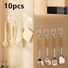 Heart Shape Transparent Hooks Non Punching Plastic Love Hangers Holder Self Adhesive Key Towel Multi-Purpose Hooks Storage Rack