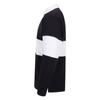 Front Row Adults Unisex Paneled Tag Free Rugby Shirt