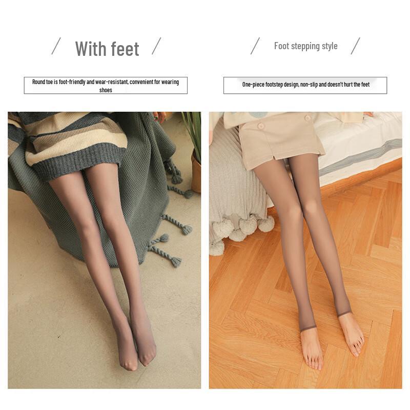 LANGSHA Seamless Faux Sheer Tights