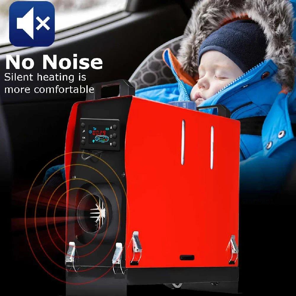 12V 8KW Car Heater All in One Heating Diesel Air Heater Single Hole LCD Monitor Parking Warmer Quick Heat For Truck Bus Auxiliar