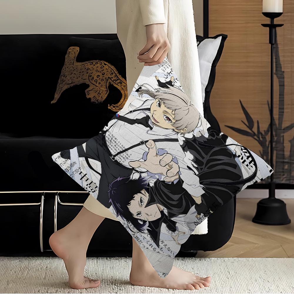 Anime Bungo Stray Dogs Pillowcase toon Gift Cushion Cover Bedroom Home Sofa Chair Seat Decor pillow case