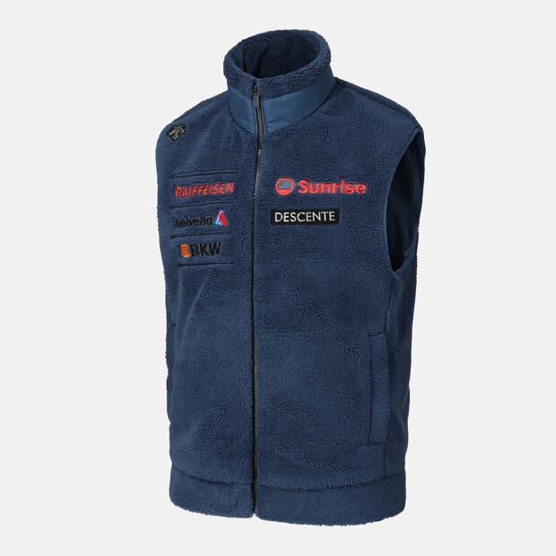 Descente Swiss Ski Sherpa Fleece Vest Navy (Sq423Sveo2)