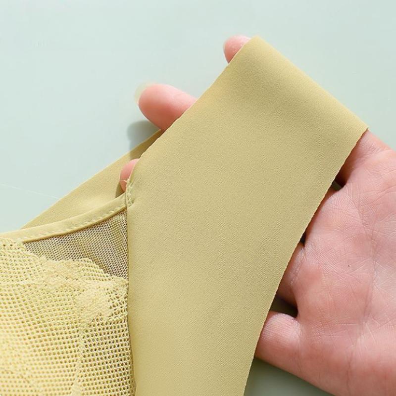 Sutiã de renda sem costura, lindo, costas, sexy, peito, envoltório, anti-exposição, franzido, respirável, roupa íntima de uma peça