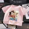 Kids TShirt Anime Cartoon Print Summer Casual Short Sleeve Tee for Boys Girls Fashion Tops