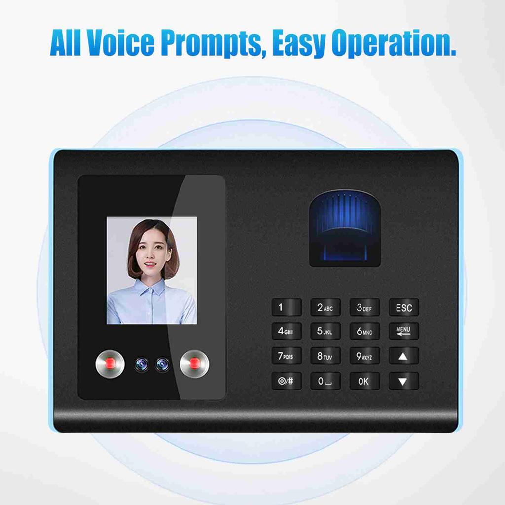 Intelligent Attendance Machine Face Fingerprint Password Checking In Recorder for Employees Voice Prompt Multi Language