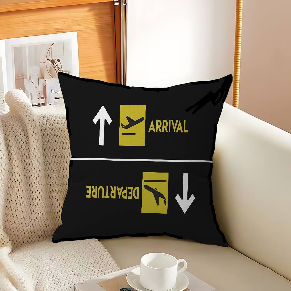 Pilot Captain Stripes Pillowcase Toon Gift Cushion Cover Bedroom Home Sofa Chair Seat Decor Pillow Case