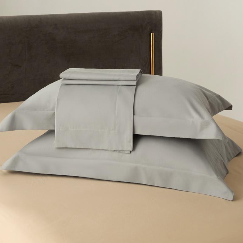 Premium Long-Staple Cotton Pillowcase Set - 100% Pure Cotton, Solid Color, 48x74cm (2-Pack)