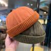 Herbst Winter Warme Mütze Street Hip Hop Hut Herren Schirmmütze Vintage Schirmlose Vermieterhut Gestrickt Unisex Verstellbare Docker-Mütze