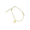 18K Gold-Plated Heart Tag Bracelet: S925 Silver, High-End, Versatile, Light Luxury Design for Women.