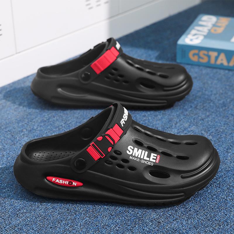 Sommer Herren Sandalen Draußen Strandschuhe EVA Herren Hausschuhe mit Fußgewölbestütze Wasserdichte Gartenschuhe für Männer Clogs