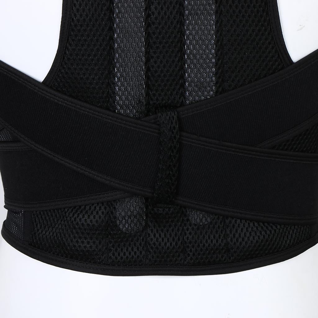 Women's Men's Support Posture Correction Straight Hold For - Black, M