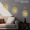Iron Hanging Candle Sconce with Top Rings and Raised Tray, Decorative Feature for Entryways, Hallways, and Interior Areas