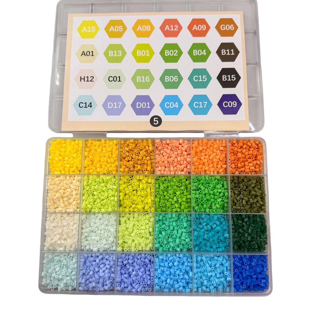 High-Quality 2.6mm Multi-color Perler Beads DIY Educational Puzzle Set