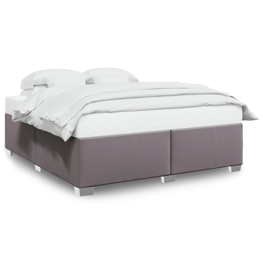 Bed Frame Gray 180x200 cm Faux Leather