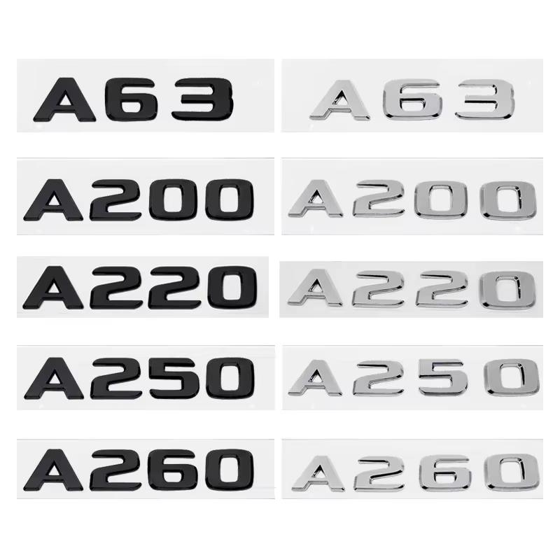 3D ABS A35 A45 A63 A160 A180 A200 A220 A250 A260 A280 Car Tail Rear Trunk Letters Emblem Badge Sticker for A Serise