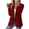 New European & American Style Long Sleeve Solid Color Women's Cardigan Jacket