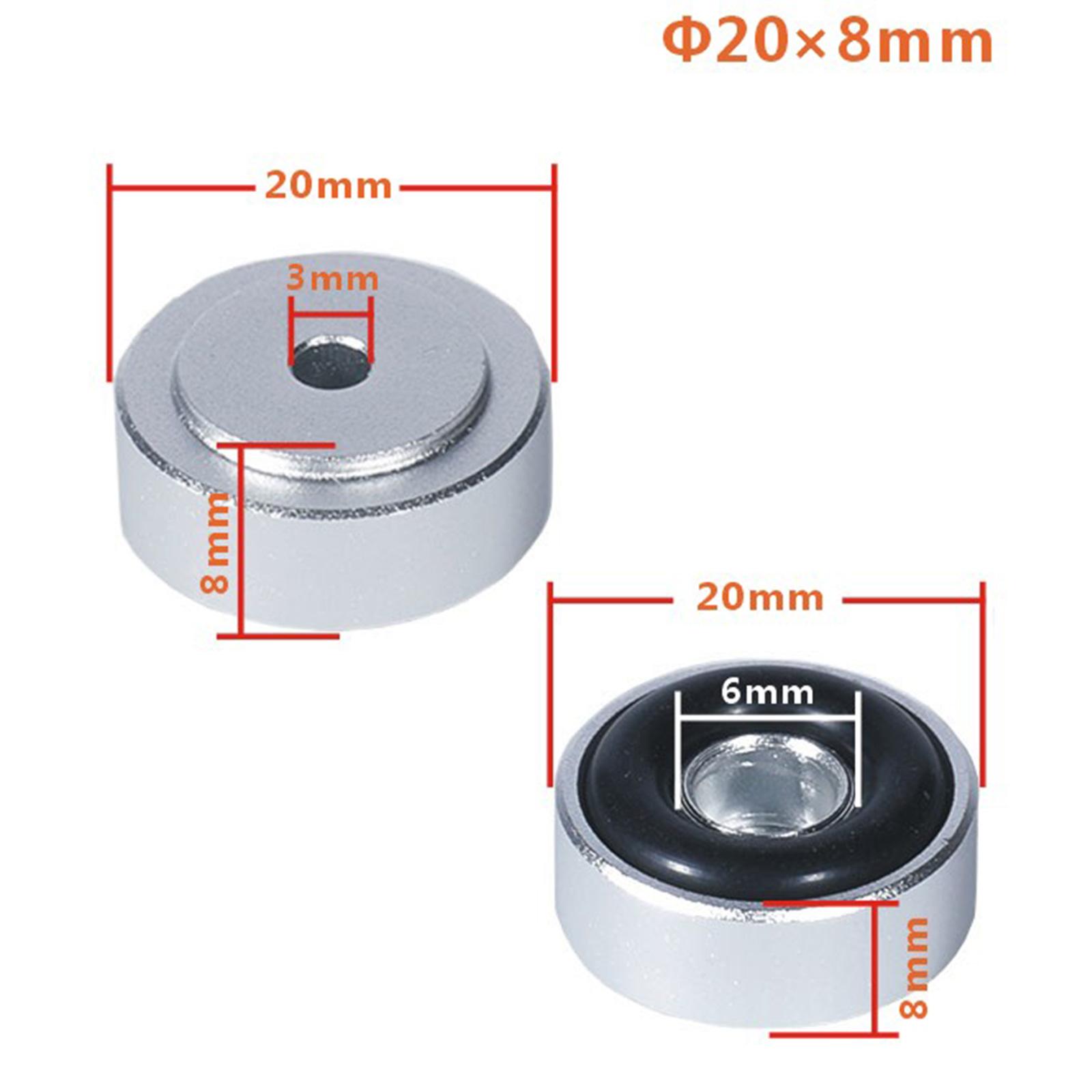 

Aluminum Slip Resistant Pad Sound Dampening Amplifier Feet, Shock Absorbing Auditory Gear Isolation Easy Installs серебряный