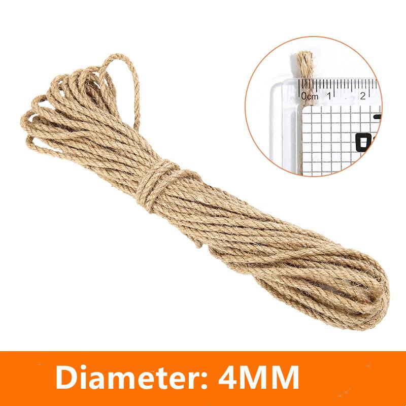 Cat Scratcher Rope DIY Natural Sisal Rope Toy Cats Paw Claw Furniture Protector Cat Tree Tower Climbing Frame Binding Rope