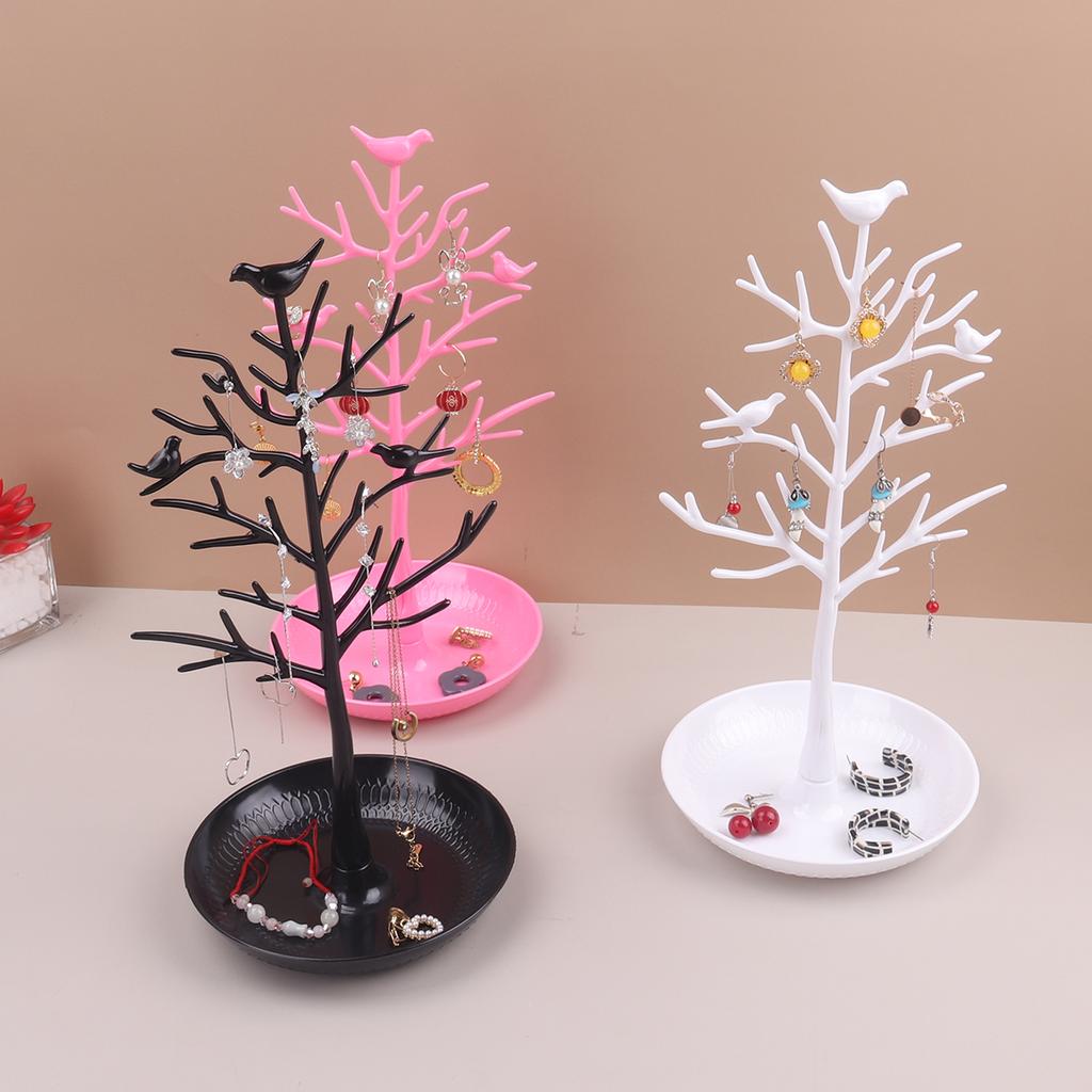 Schmuck Display Stand Tablett Baum Lagerung Racks Ohrringe Halsketten Ringe Schmuck Boxen Fall Desktop-Organizer Halter Make-Up Dekor