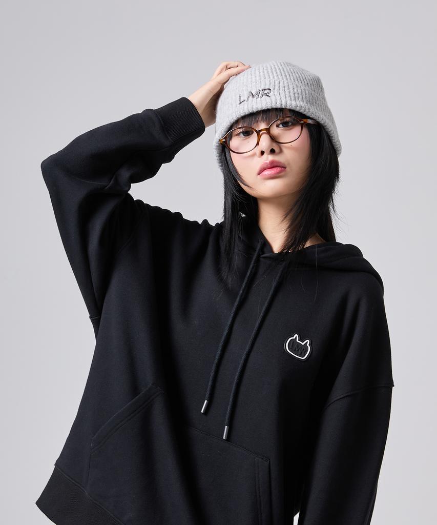 LMR Lettering Logo Embroidered Beanie Grey