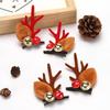 Clipes de Cabelo de Chifre de Rena de Natal Infantil - Acessórios de Cabelo de Desenho Animado Fofos para Decorações de Festa