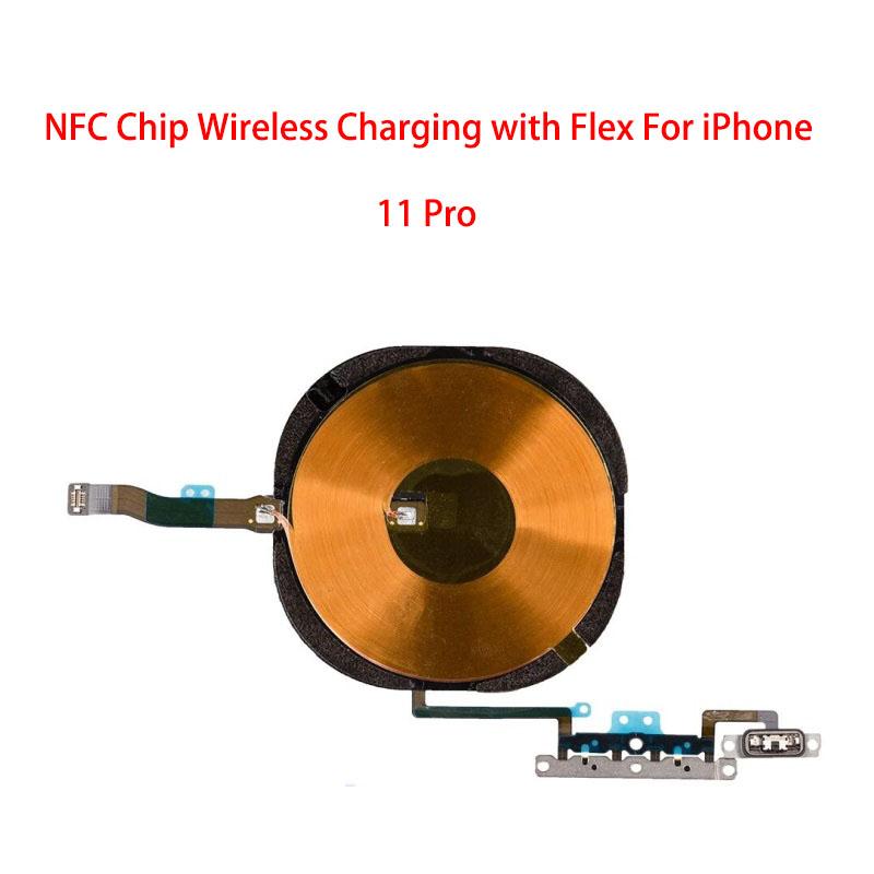 Chip cewki ładowania bezprzewodowego NFC z taśmą głośności Do iPhone 11 Pro Max 12 13 14 X XS XR Panel ładowarki Naklejka