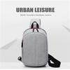 Fashionable Mini Chest Bag, Men's Casual Messenger Bag, Multi-functional Storage, Zipper Closure, Suitable for Daily Commuting