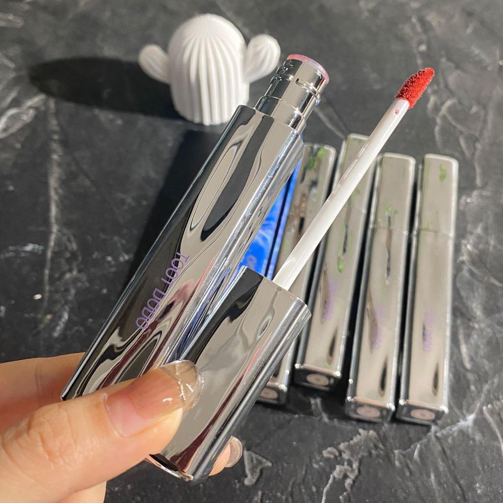 Toot Dodo Heart-Shaped Mirror Gloss: Moisturizing, Long-Lasting, Silver Tube Lipstick for Women