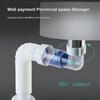 ABS Drain Hose Washbasin Corrugated Curved Pipe Bathroom Expandable Rotate Drain