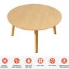 Household Small Apartment Dining Table, Simple Round Kitchen Table, Nordic Style Food Table, with Smooth Surface, 4 Wood Legs